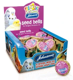27 X Johnson's Budgie Seed Bell 34g