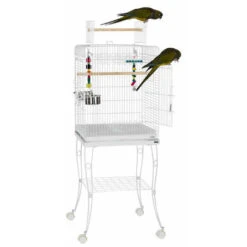 Sky Pet Products Gama White Bird Cage