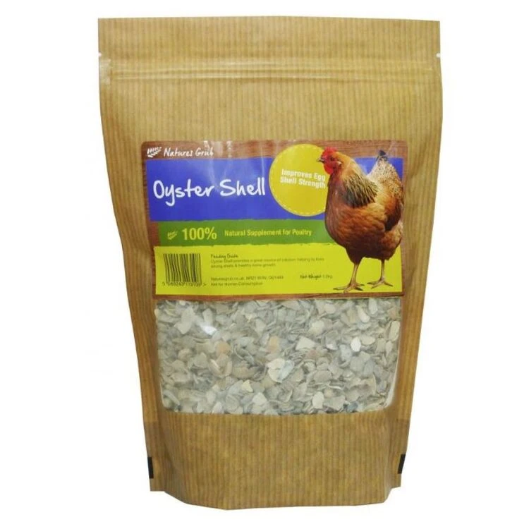 8 X Natures Grub Oyster Shell Pouch Poultry Supplement 1.2kg 1 8 X Natures Grub Oyster Shell Pouch Poultry Supplement 1.2kg